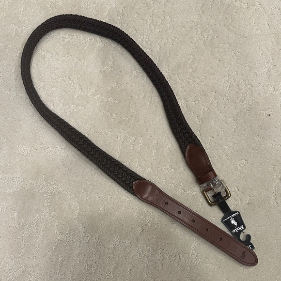 Polo by Ralph Lauren Dark Brown Leather Belt - Picture 1 of 7